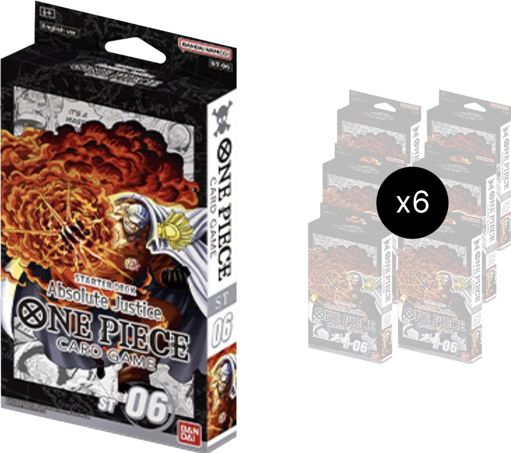 Image for Starter Deck 6: Absolute Justice Display - One Piece Card Game
