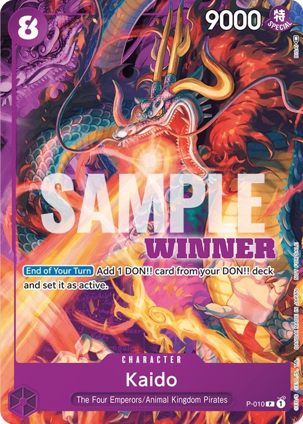 Image for Kaido - P-010 (Winner Pack Vol. 1) (P-010) (OP-PR) - One Piece Card Game