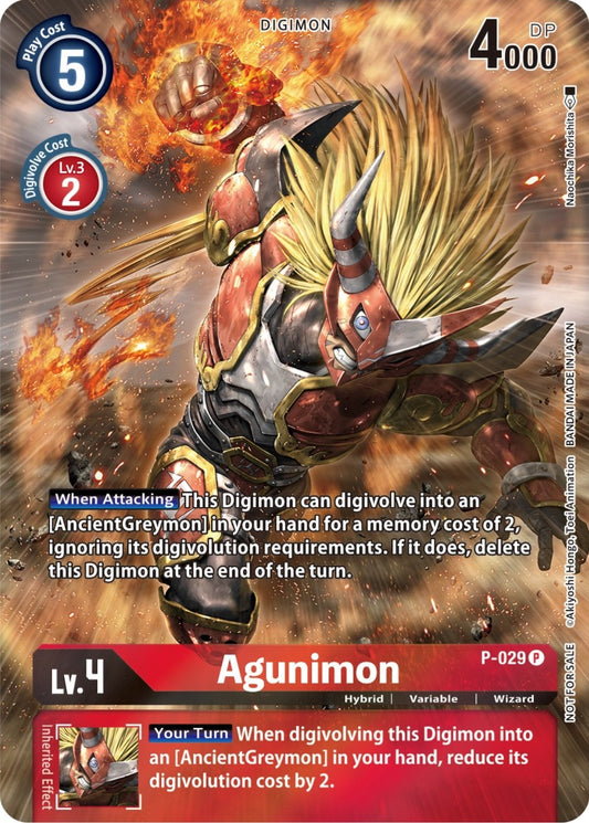 Image for Agunimon - P-029 (2nd Anniversary Frontier Card) (P-029 P) (D-PR) - Digimon Card Game