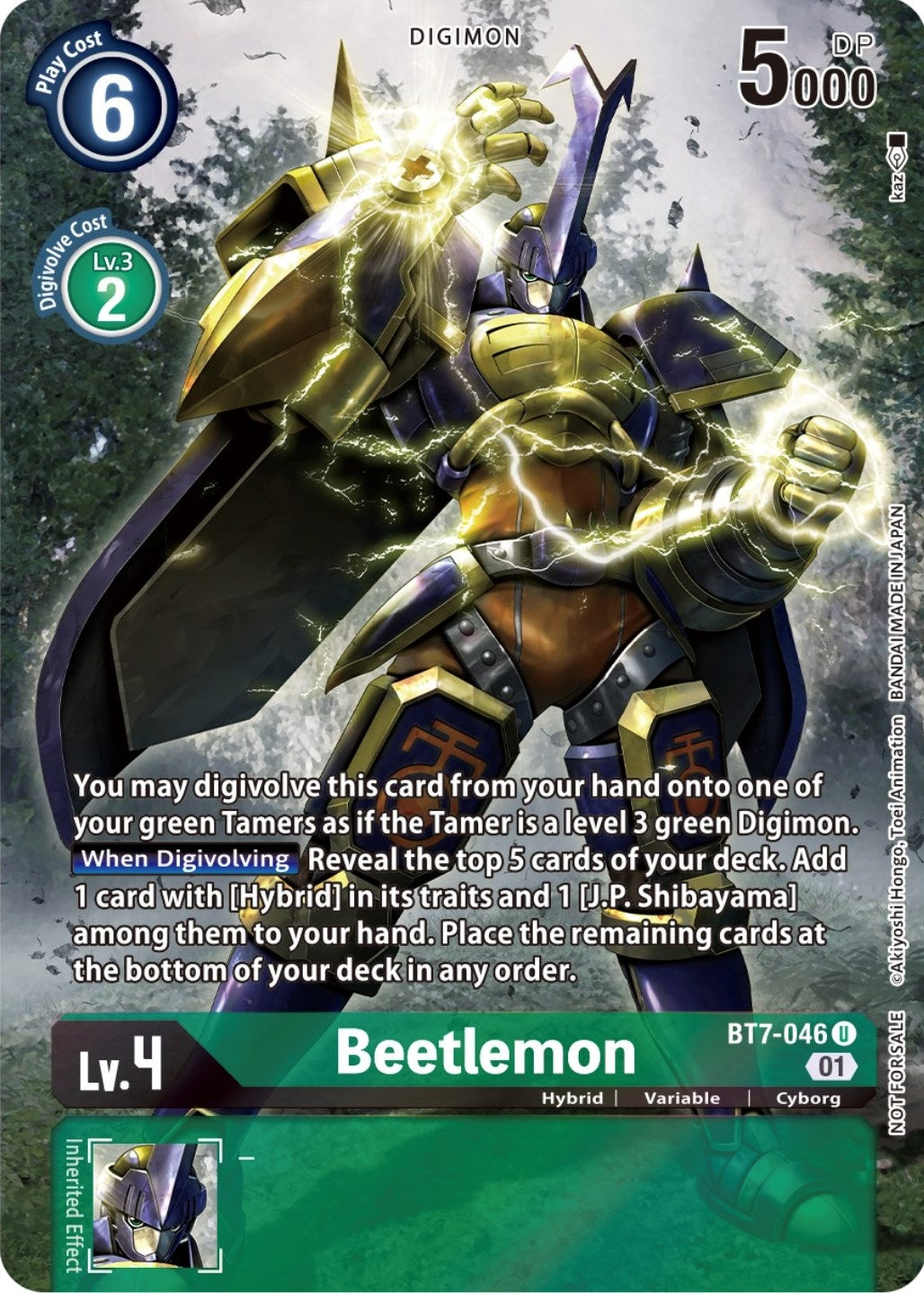 Image for Beetlemon (2nd Anniversary Frontier Card) (BT7-046 U) (BT07) - Digimon Card Game