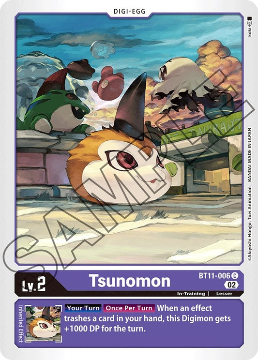 Image for Tsunomon (BT11-006 C) (BT11) - Digimon Card Game