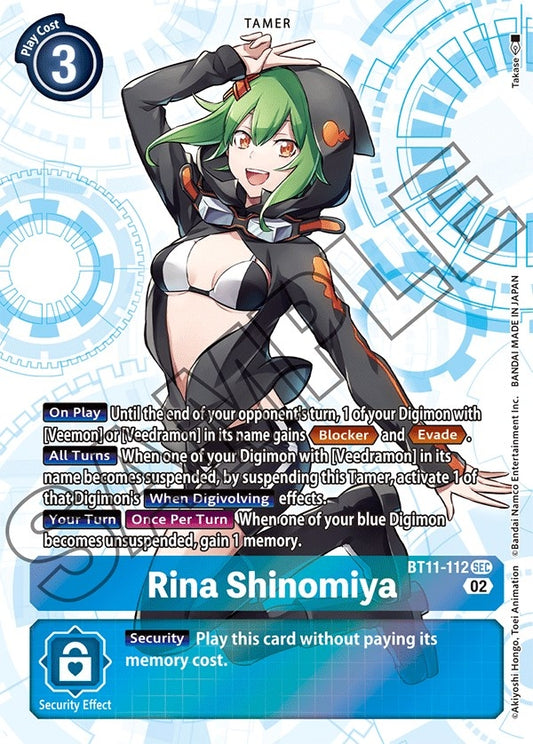 Image for Rina Shinomiya (BT11-112 SEC) (BT11) - Digimon Card Game