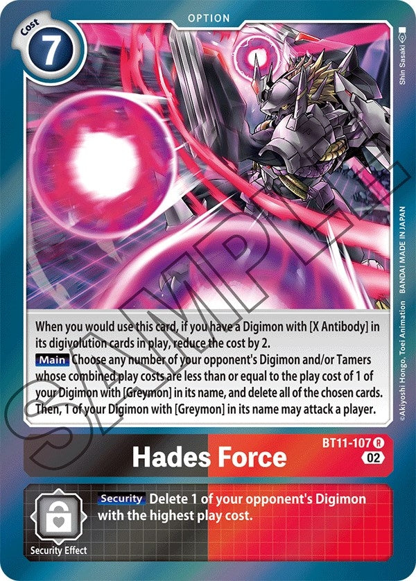Image for Hades Force (BT11-107 R) (BT11) - Digimon Card Game