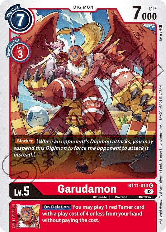 Image for Garudamon (BT11-013 C) (BT11) - Digimon Card Game