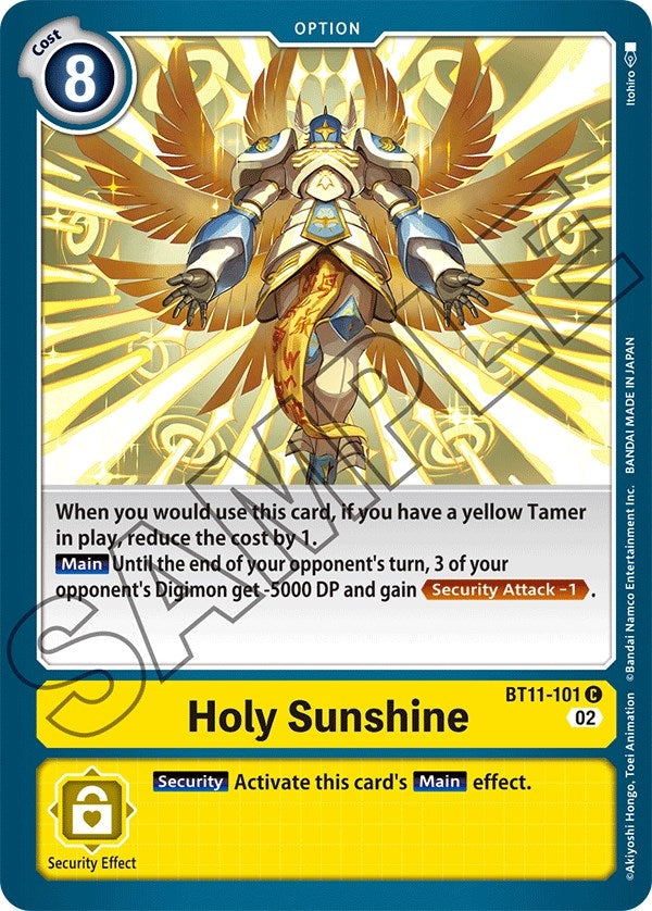 Image for Holy Sunshine (BT11-101 C) (BT11) - Digimon Card Game