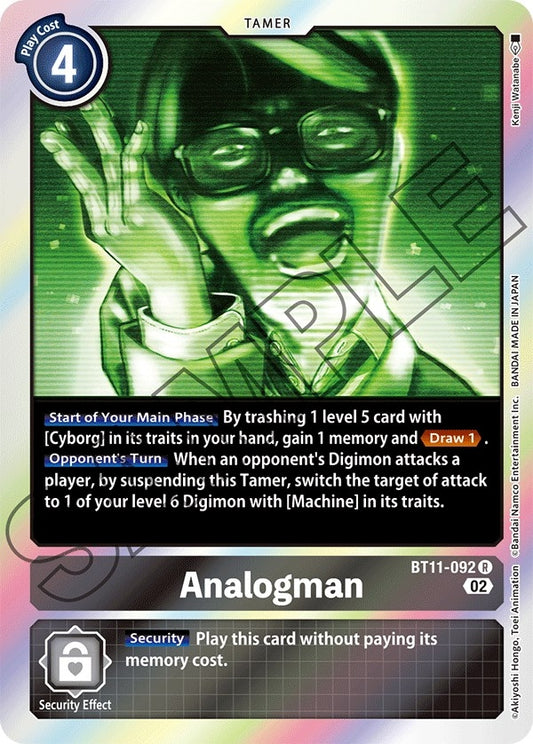 Image for Analogman (BT11-092 R) (BT11) - Digimon Card Game