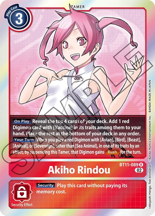 Image for Akiho Rindou (BT11-089 R) (BT11) - Digimon Card Game