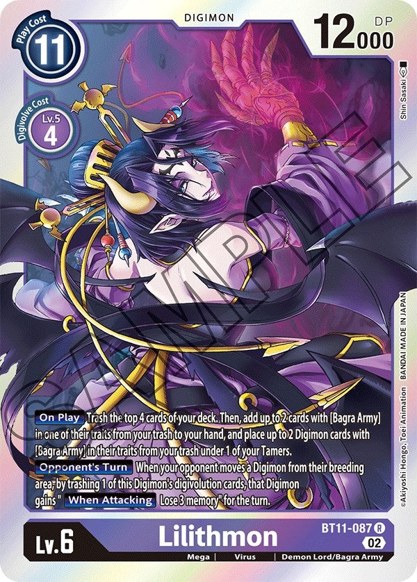 Image for Lilithmon (BT11-087 R) (BT11) - Digimon Card Game