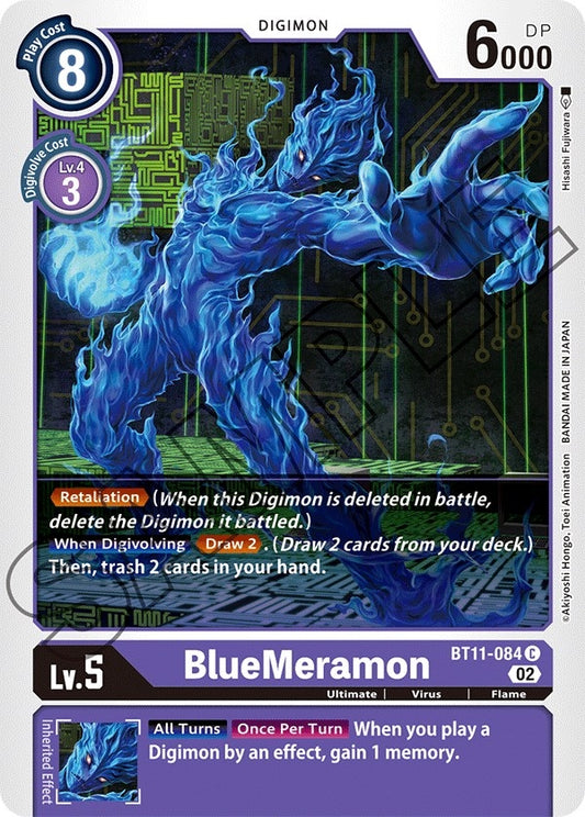 Image for BlueMeramon (BT11-084 C) (BT11) - Digimon Card Game