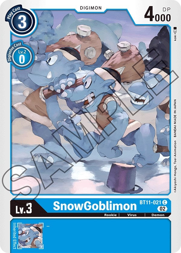 Image for SnowGoblimon (BT11-021 C) (BT11) - Digimon Card Game