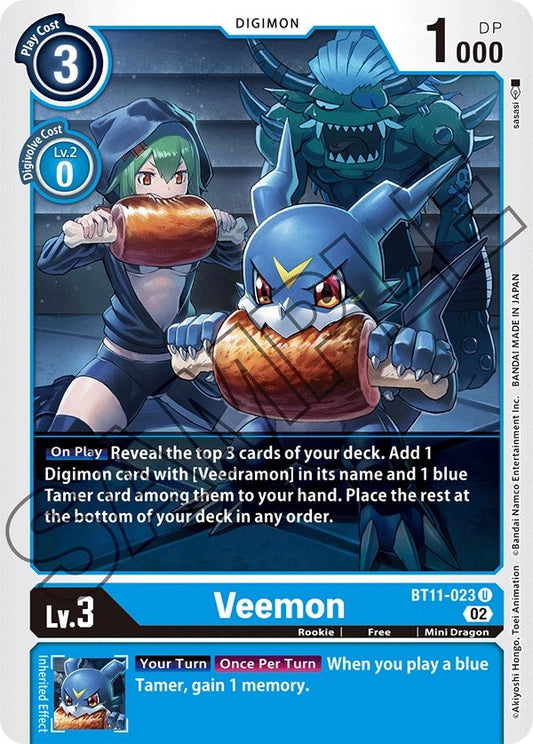 Image for Veemon (BT11-023 U) (BT11) - Digimon Card Game