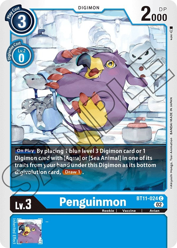 Image for Penguinmon (BT11-024 C) (BT11) - Digimon Card Game