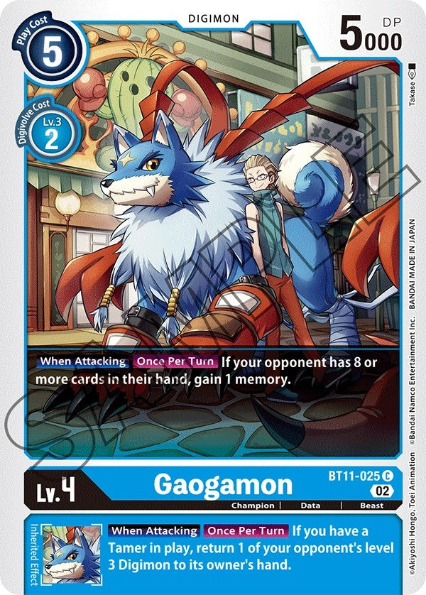 Image for Gaogamon (BT11-025 C) (BT11) - Digimon Card Game