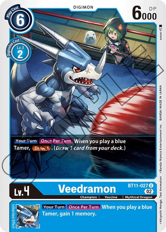 Image for Veedramon (BT11-027 U) (BT11) - Digimon Card Game