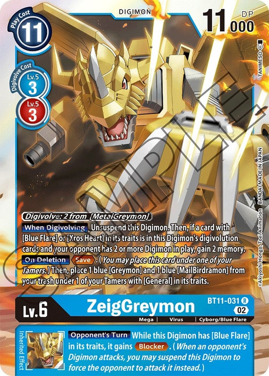 Image for ZeigGreymon (BT11-031 R) (BT11) - Digimon Card Game