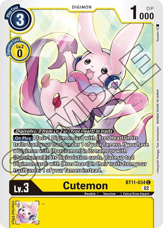 Image for Cutemon (BT11-034 C) (BT11) - Digimon Card Game