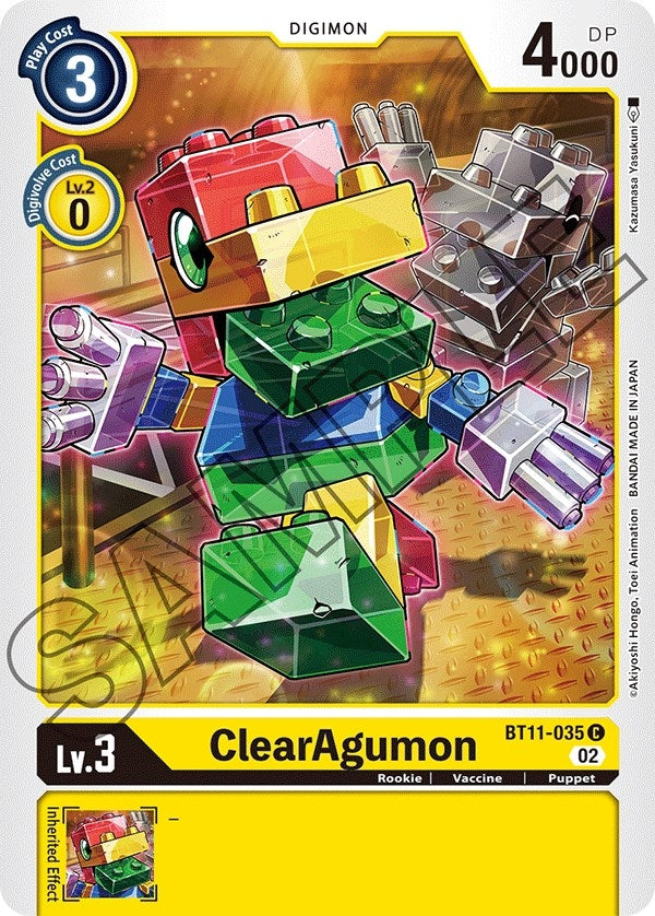 Image for ClearAgumon (BT11-035 C) (BT11) - Digimon Card Game