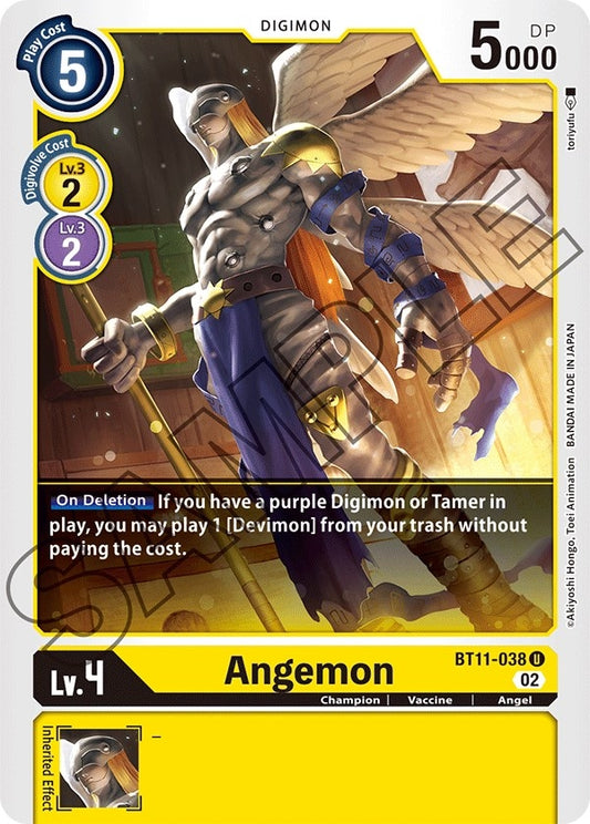 Image for Angemon (BT11-038 U) (BT11) - Digimon Card Game
