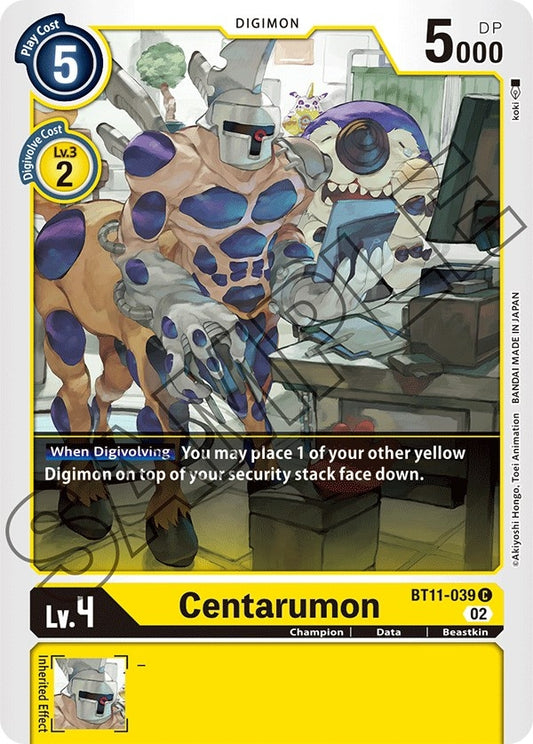 Image for Centarumon (BT11-039 C) (BT11) - Digimon Card Game
