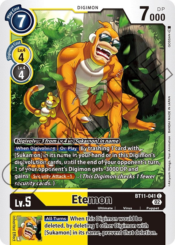 Image for Etemon (BT11-041 C) (BT11) - Digimon Card Game