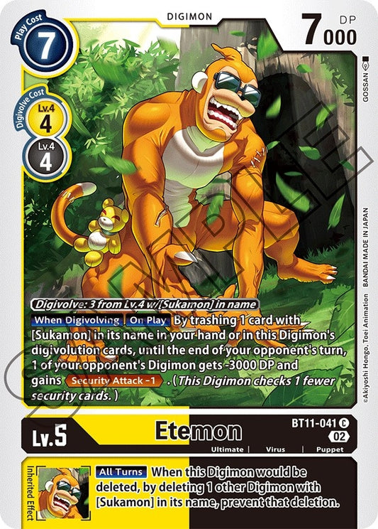 Image for Etemon (BT11-041 C) (BT11) - Digimon Card Game