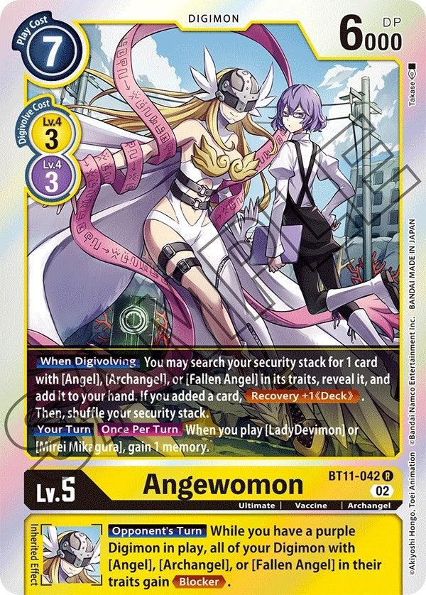 Image for Angewomon (BT11-042 R) (BT11) - Digimon Card Game