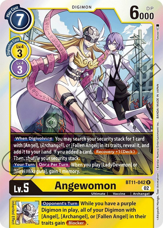 Image for Angewomon (BT11-042 R) (BT11) - Digimon Card Game