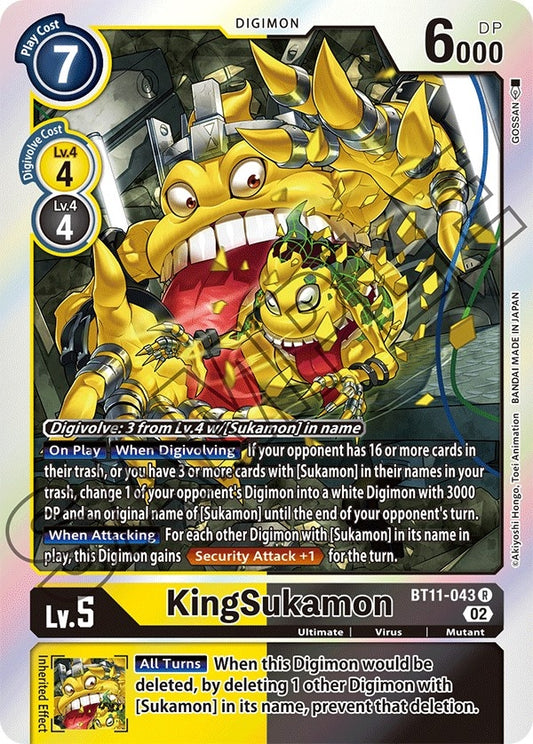 Image for KingSukamon (BT11-043 R) (BT11) - Digimon Card Game