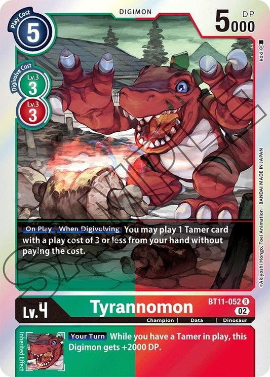 Image for Tyrannomon (BT11-052 R) (BT11) - Digimon Card Game