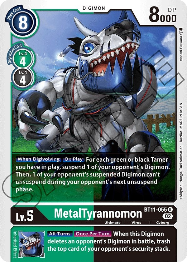 Image for MetalTyrannomon (BT11-055 U) (BT11) - Digimon Card Game