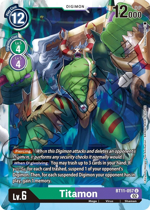 Image for Titamon (BT11-057 U) (BT11) - Digimon Card Game