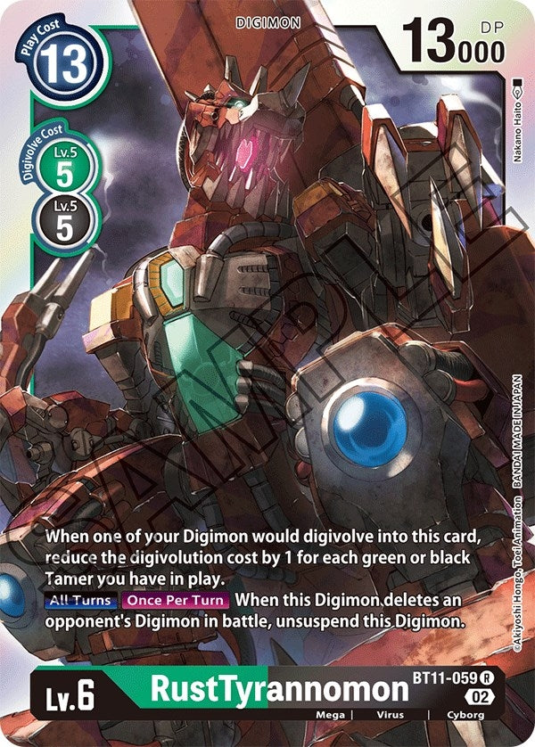 Image for RustTyrannomon (BT11-059 R) (BT11) - Digimon Card Game