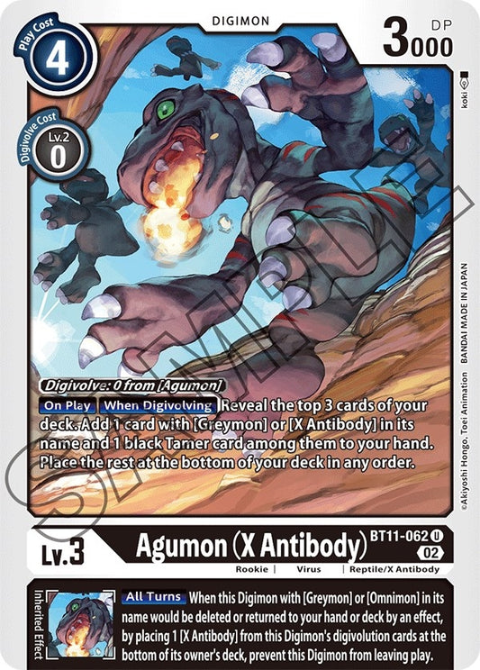 Image for Agumon (X Antibody) (BT11-062 U) (BT11) - Digimon Card Game