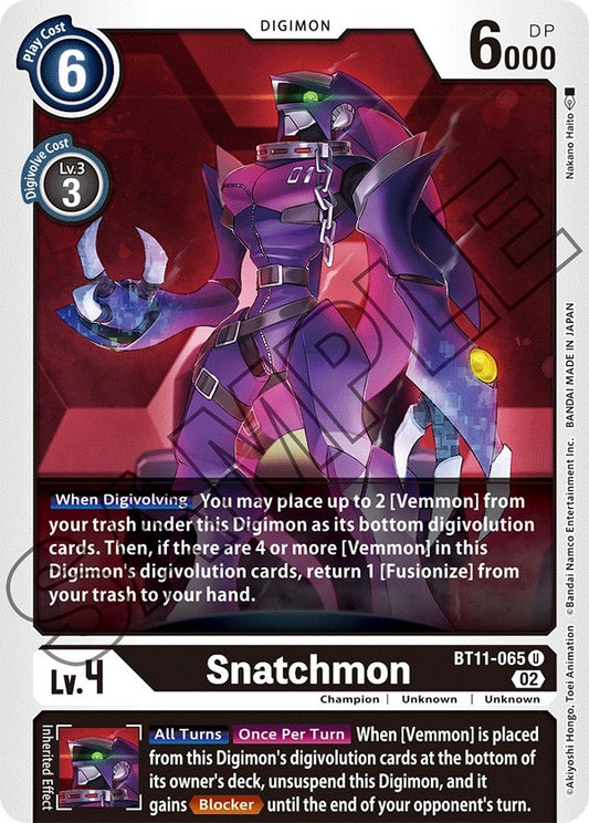 Image for Snatchmon (BT11-065 U) (BT11) - Digimon Card Game