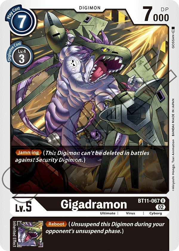 Image for Gigadramon (BT11-067 U) (BT11) - Digimon Card Game