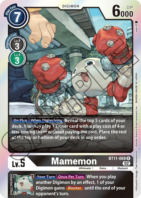 Image for Mamemon (BT11-068 R) (BT11) - Digimon Card Game