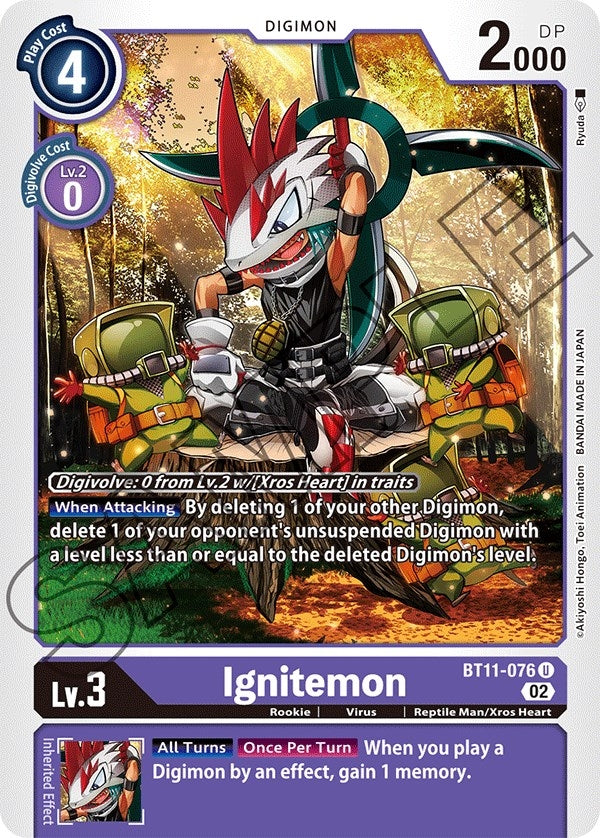 Image for Ignitemon (BT11-076 U) (BT11) - Digimon Card Game