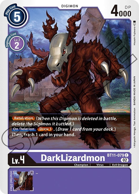 Image for DarkLizardmon (BT11-079 C) (BT11) - Digimon Card Game