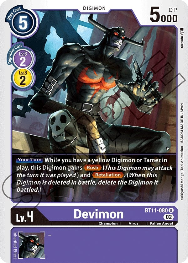 Image for Devimon (BT11-080 U) (BT11) - Digimon Card Game