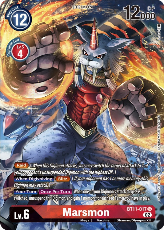 Image for Marsmon (Alternate Art) (BT11-017 SR) (BT11) - Digimon Card Game