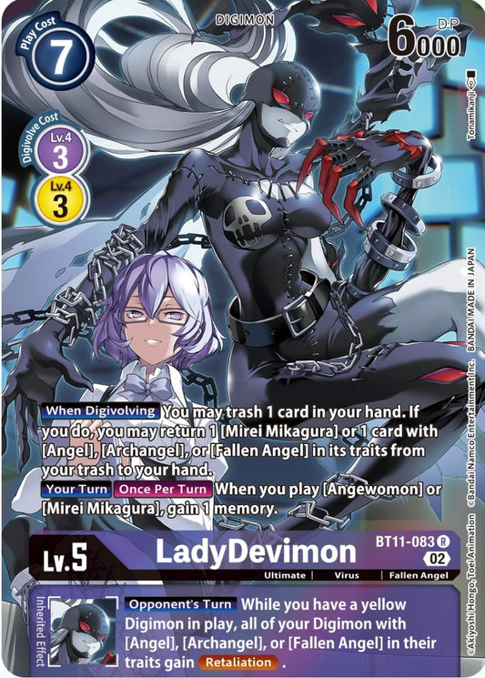 Image for LadyDevimon (Alternate Art) (BT11-083 R) (BT11) - Digimon Card Game