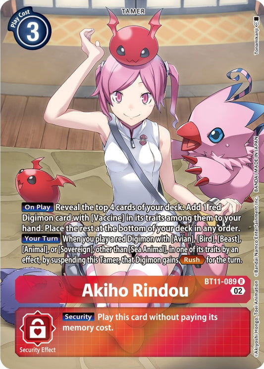 Image for Akiho Rindou (Alternate Art) (BT11-089 R) (BT11) - Digimon Card Game