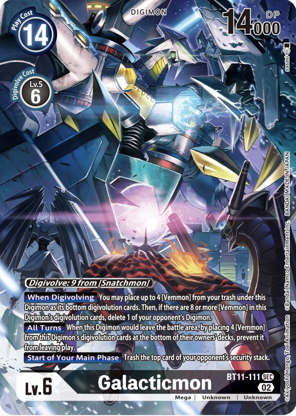 Image for Galacticmon (Alternate Art) (BT11-111 SEC) (BT11) - Digimon Card Game
