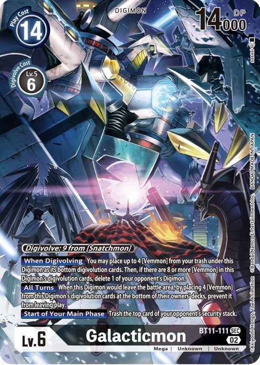Image for Galacticmon (Alternate Art) (BT11-111 SEC) (BT11) - Digimon Card Game