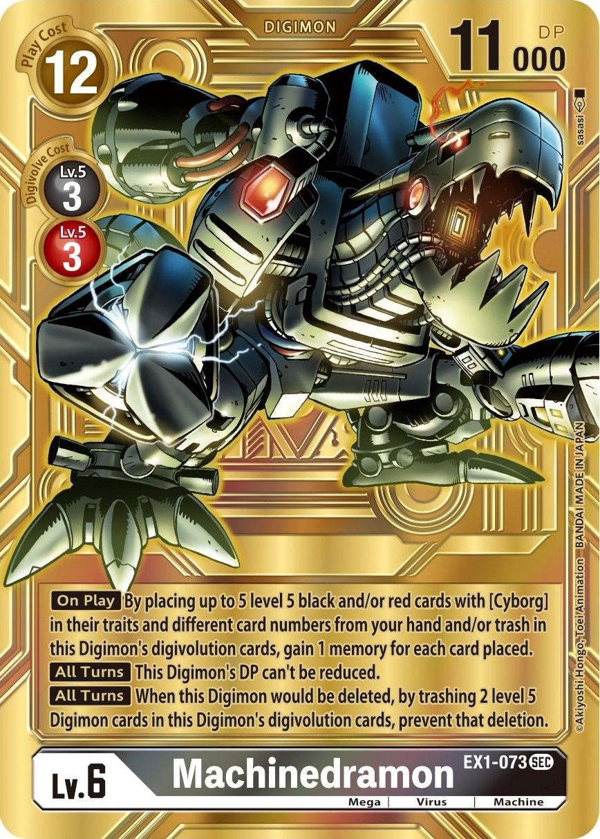 Image for Machinedramon (Alternate Art) (EX1-073 SEC) (BT11) - Digimon Card Game