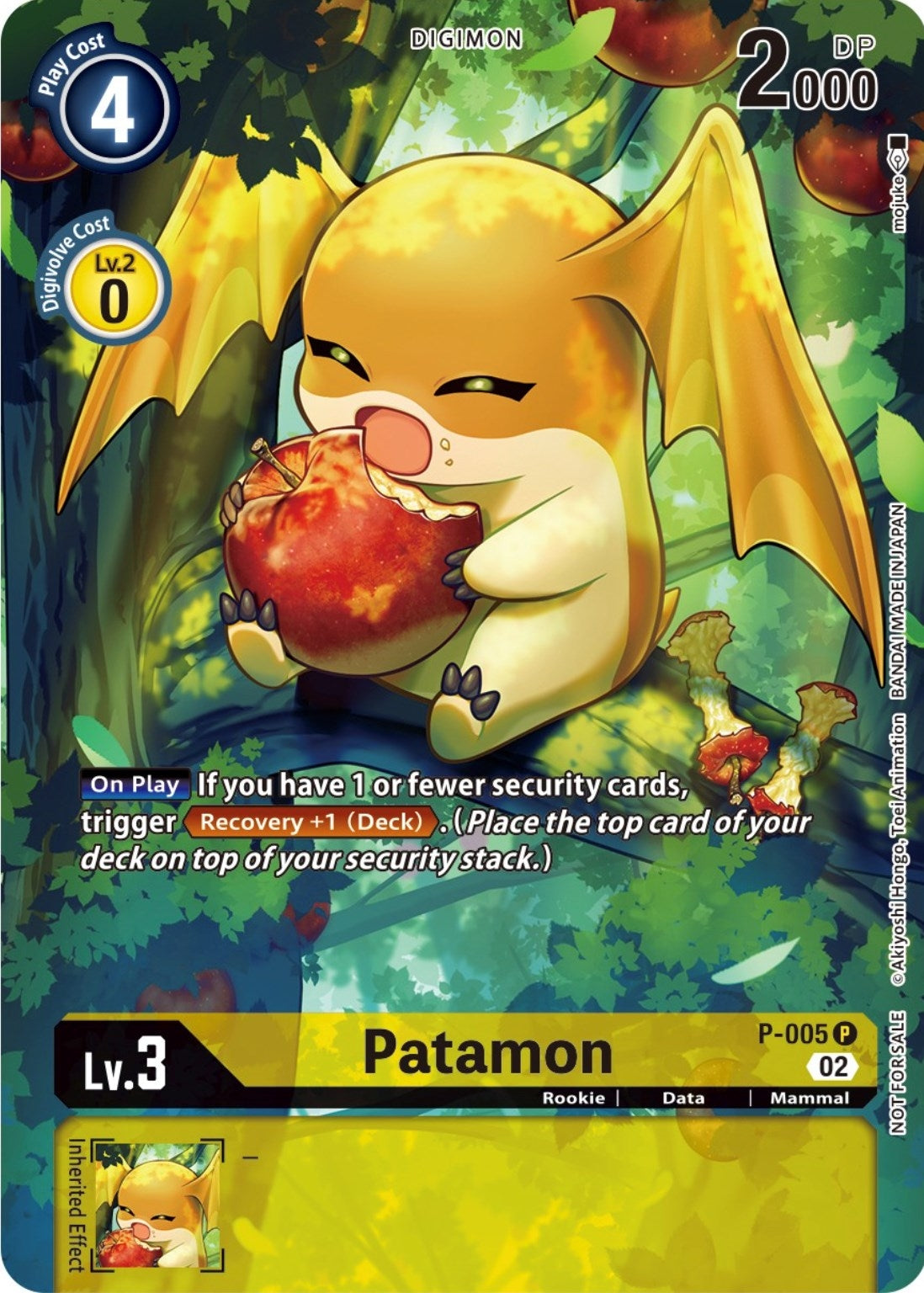 Image for Patamon (Digimon Illustration Competition Pack 2022) (P-005 P) (BT11) - Digimon Card Game