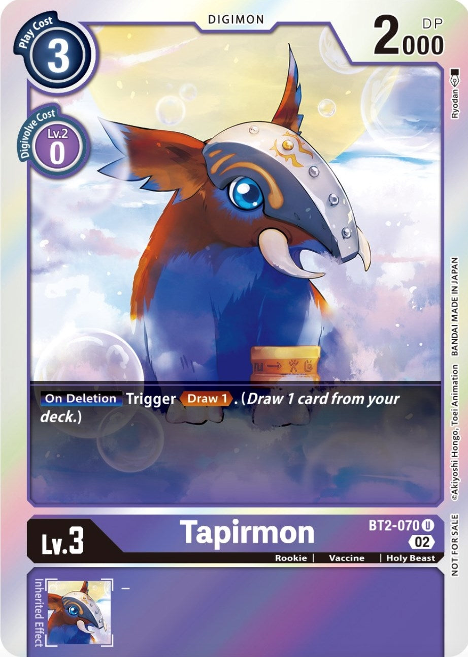 Image for Tapirmon (Official Tournament Pack Vol.8) (BT2-070 U) (BT01-03A) - Digimon Card Game