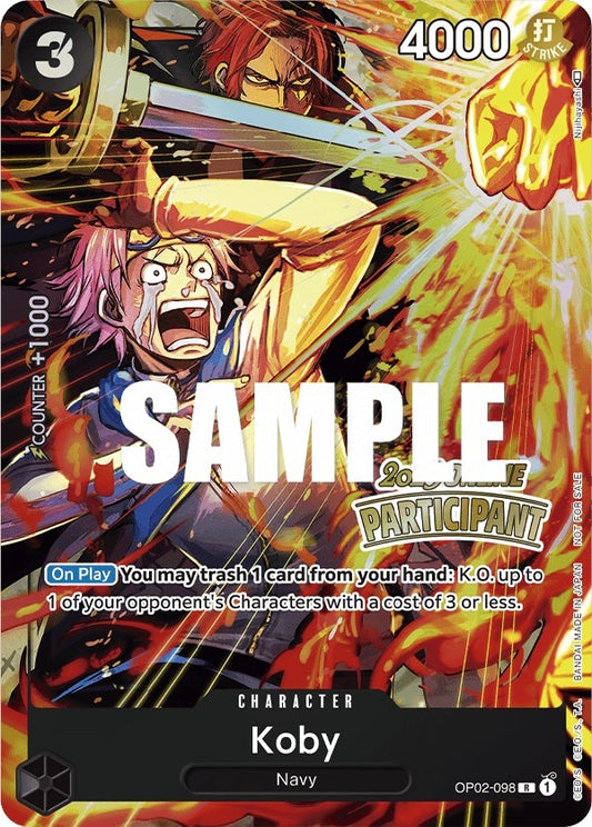 Image for Koby (Online Regional 2023) [Participant] (OP02-098) (OP-PR) - One Piece Card Game