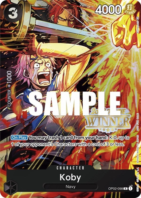 Image for Koby (Online Regional 2023) [Winner] (OP02-098) (OP-PR) - One Piece Card Game