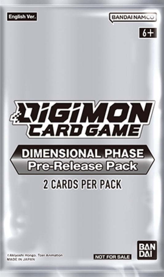 Image for Dimensional Phase Pre-Release Pack - Digimon Card Game
